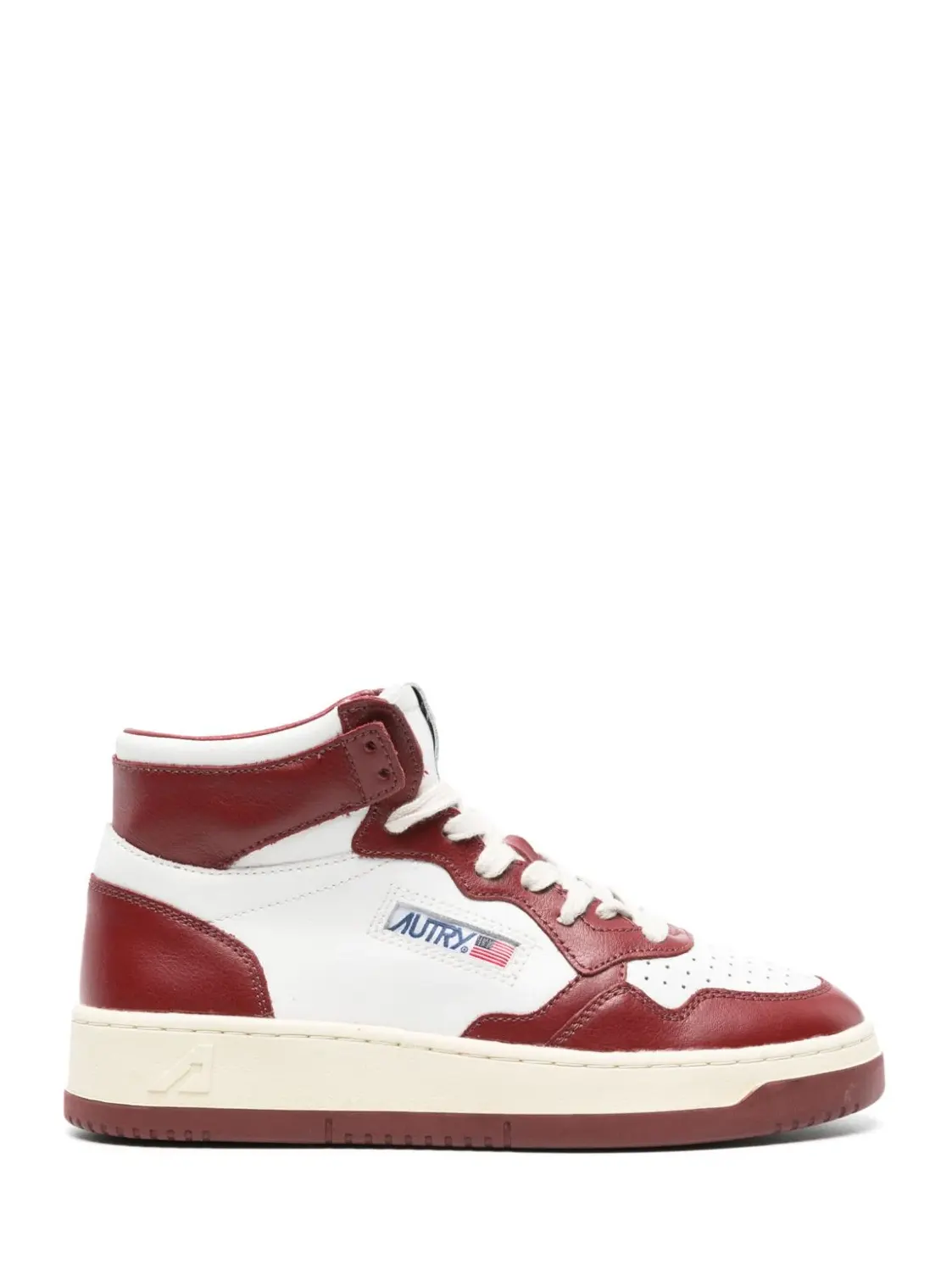 Medalist mid sneaker, white/syrah