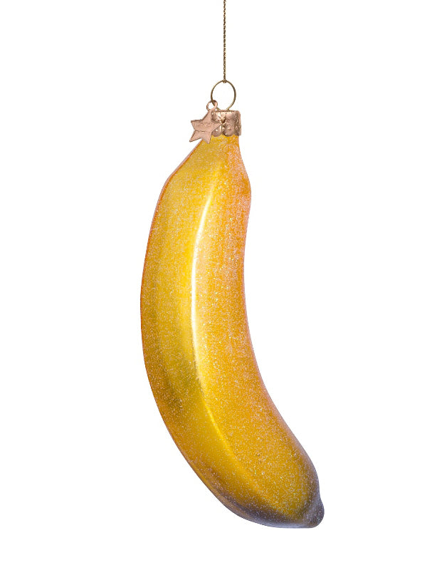 Banana glass ornament (11 cm)