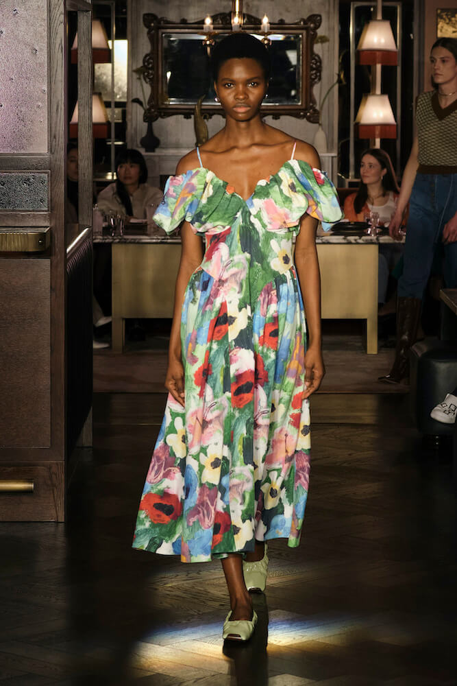 Erin floral print dress, multicoloured