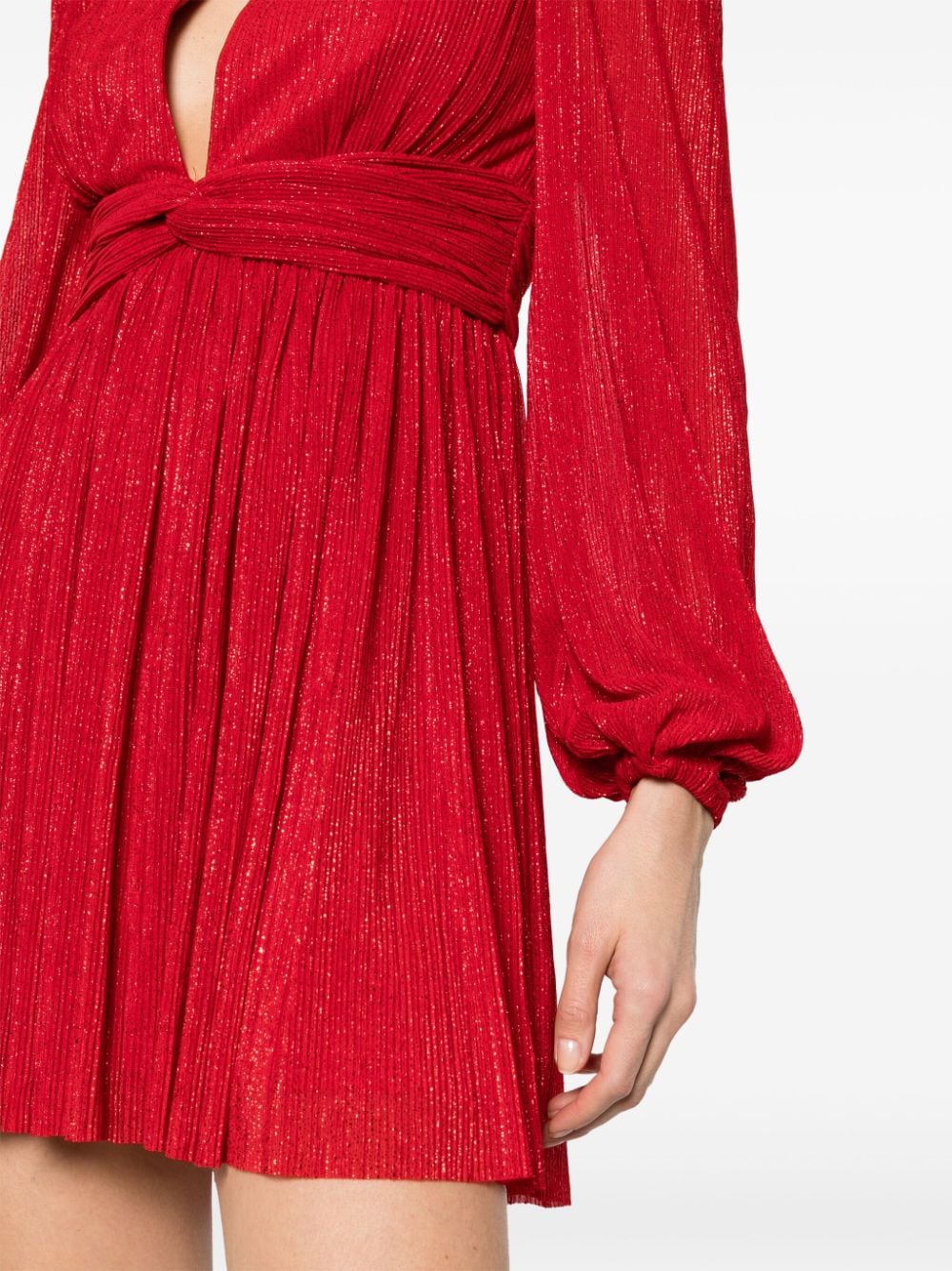 SAMANTHA KEYHOLE MINI dress, red