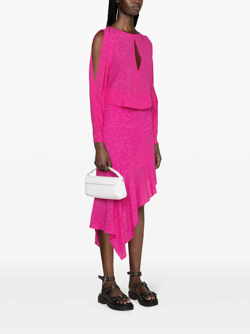 MAURITA viscose top, fushia