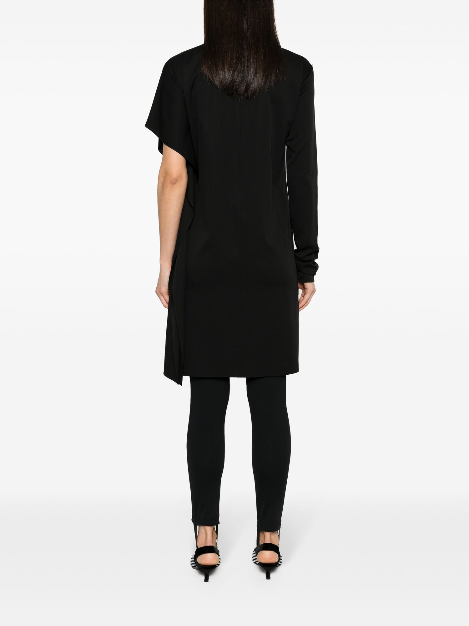 CIRCOLO asymmetrical dress, black