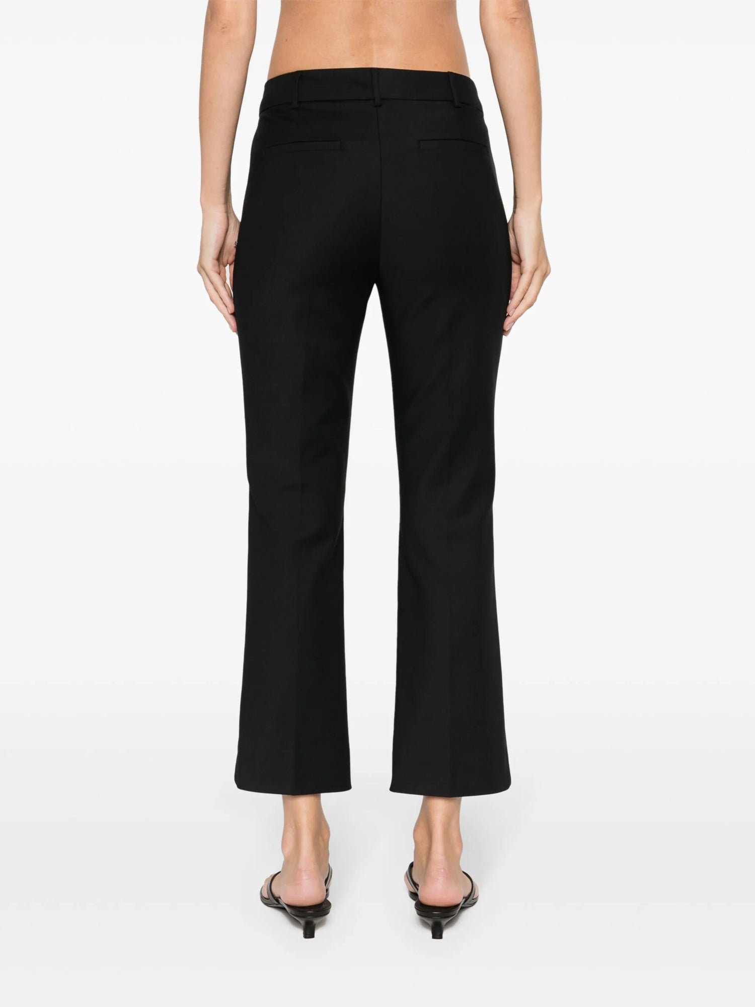 ASIAGO Stretch cotton trousers, black