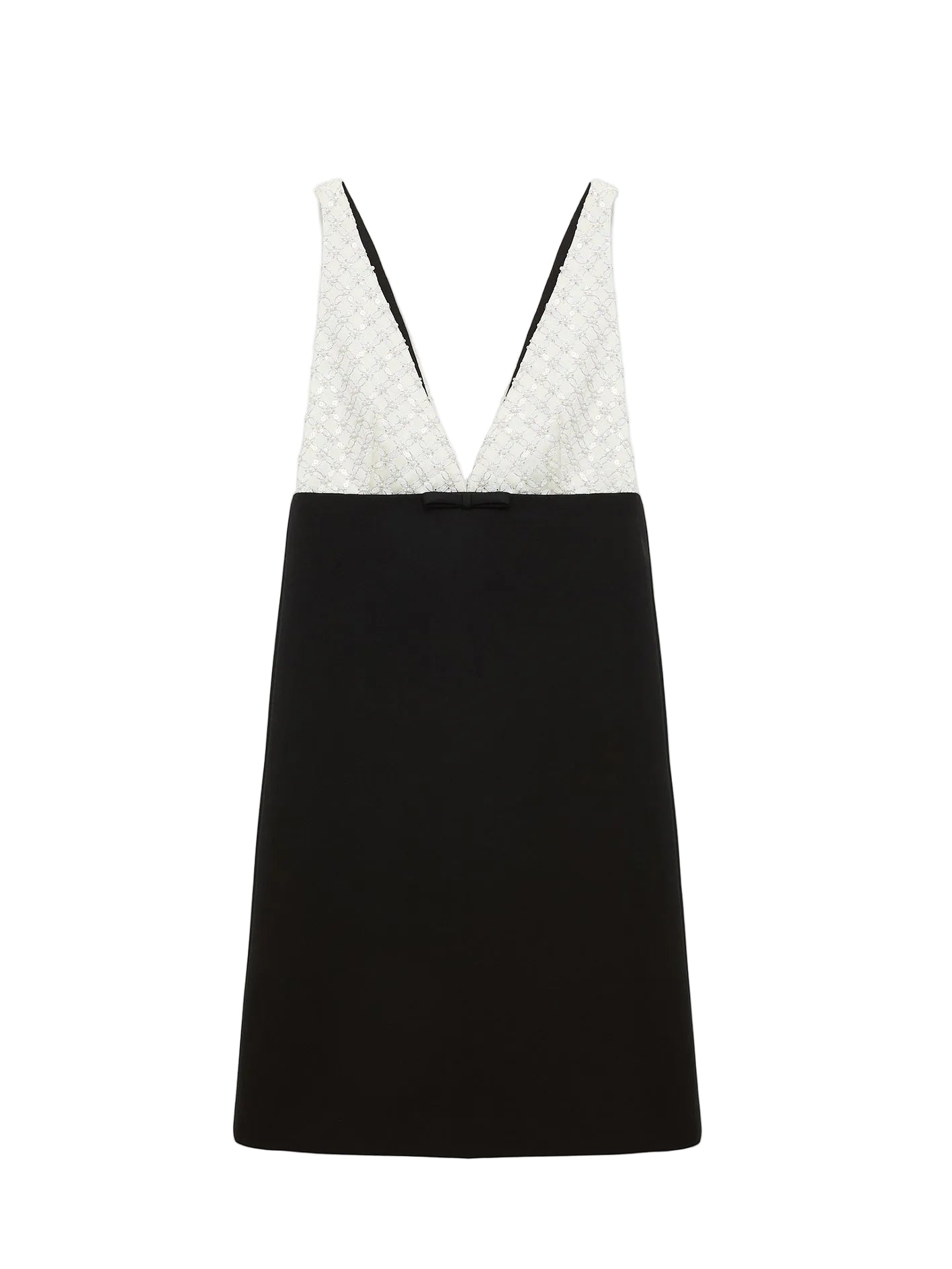 Emotional essence sparkle top dress, black-white