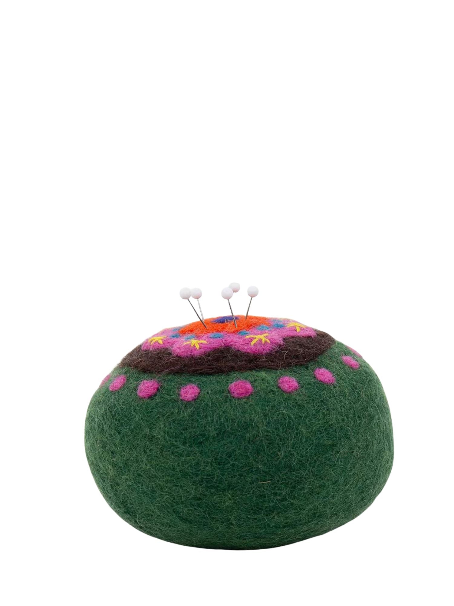 Bloom pincushion, green