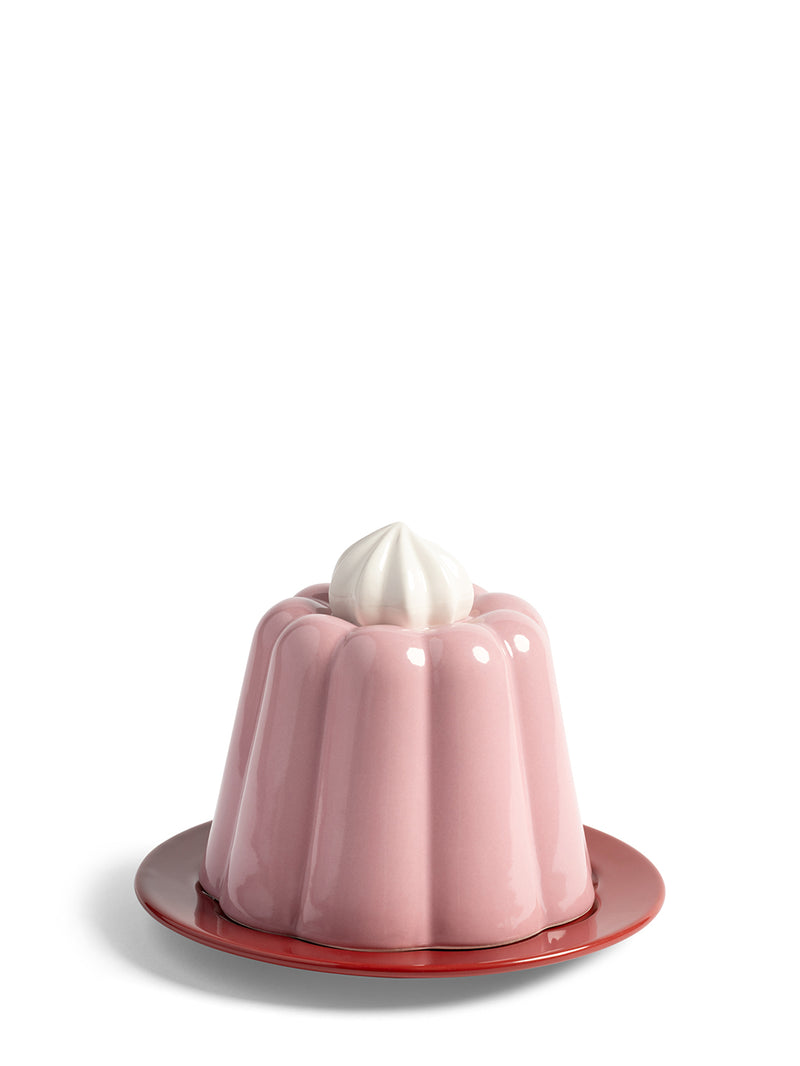 Pudding ceramic cloche, pink