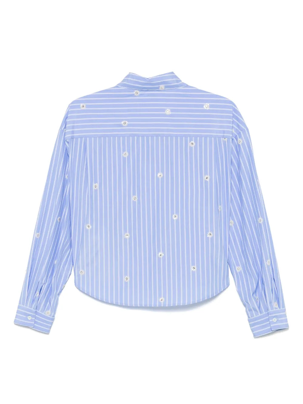 Cotton shirt, light blue stripe