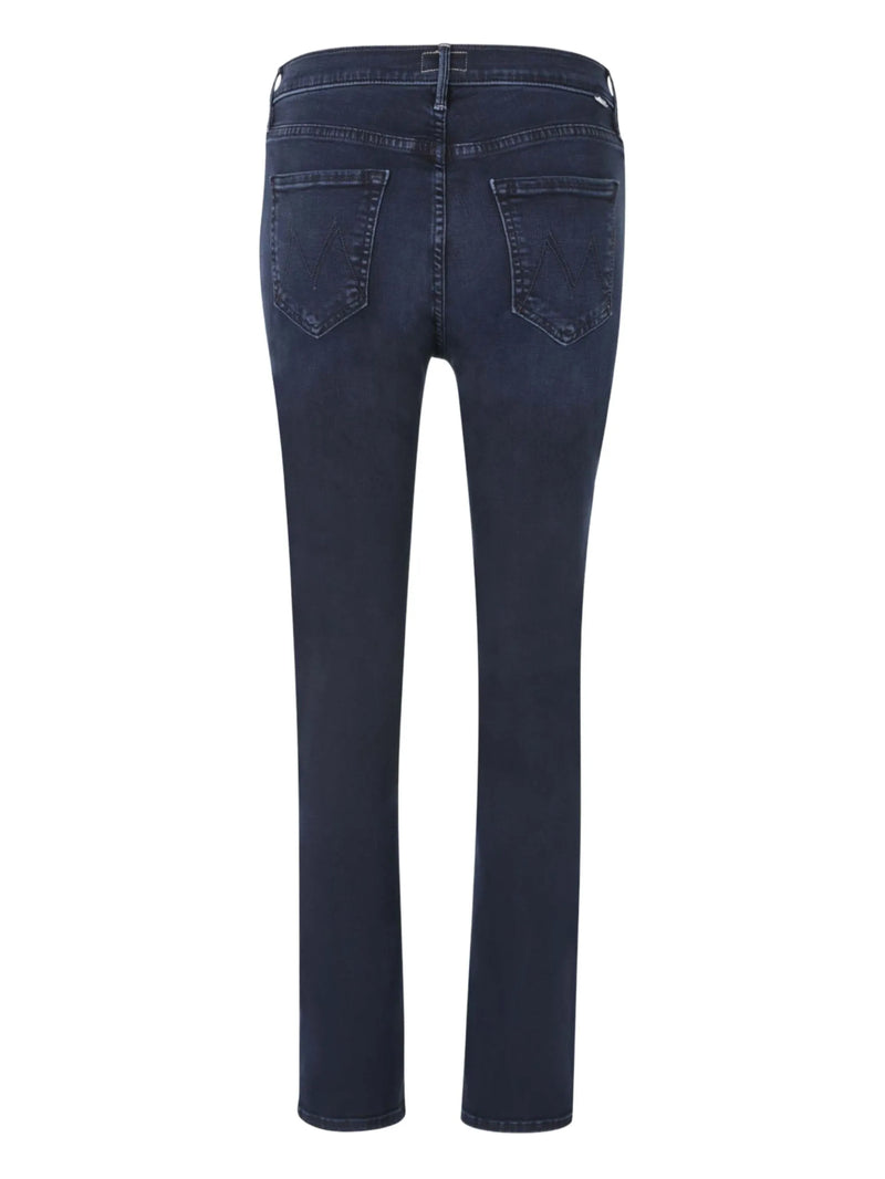 The Dazzler ankle mid rise, chip on my shoulder dark blue wash