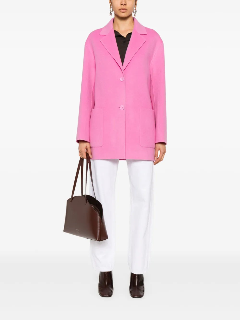 Wool coat, pink