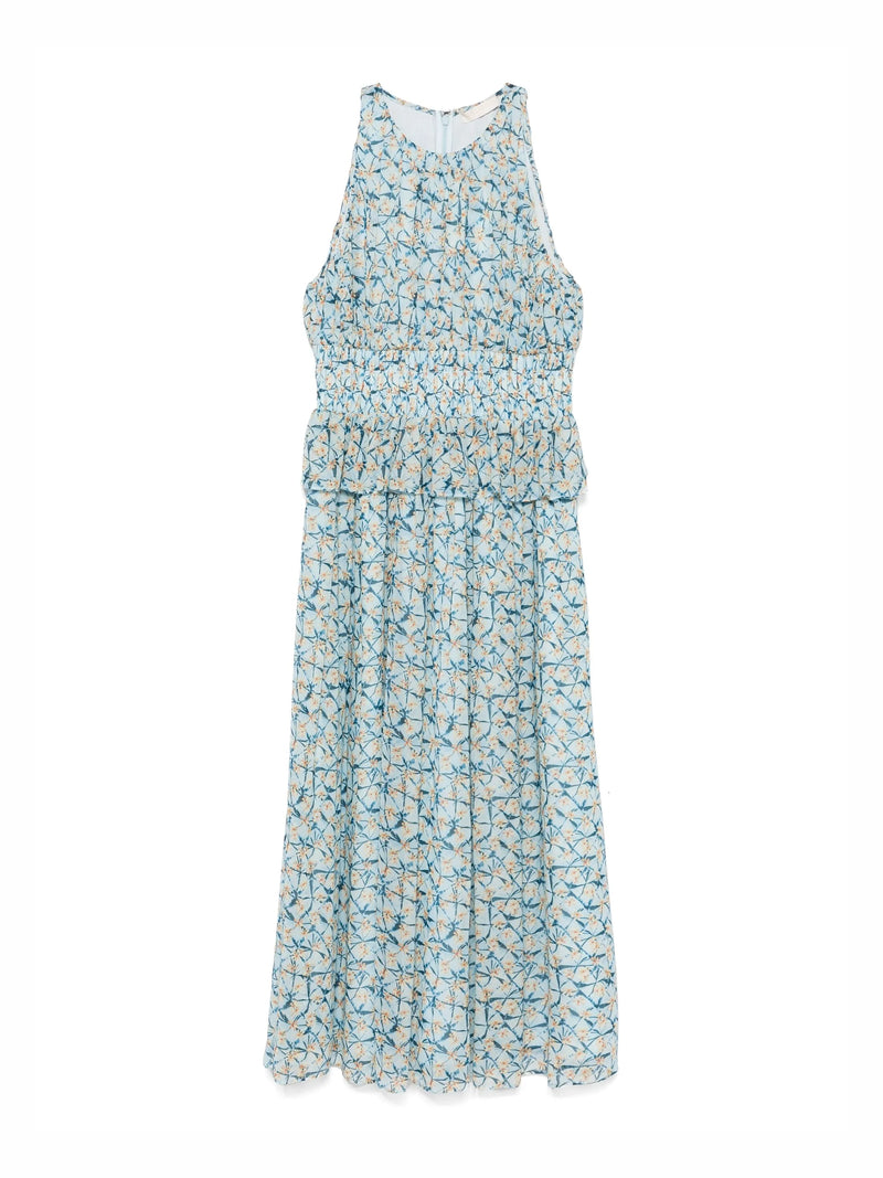 Adeline Dress, idalia mini floral shibori print