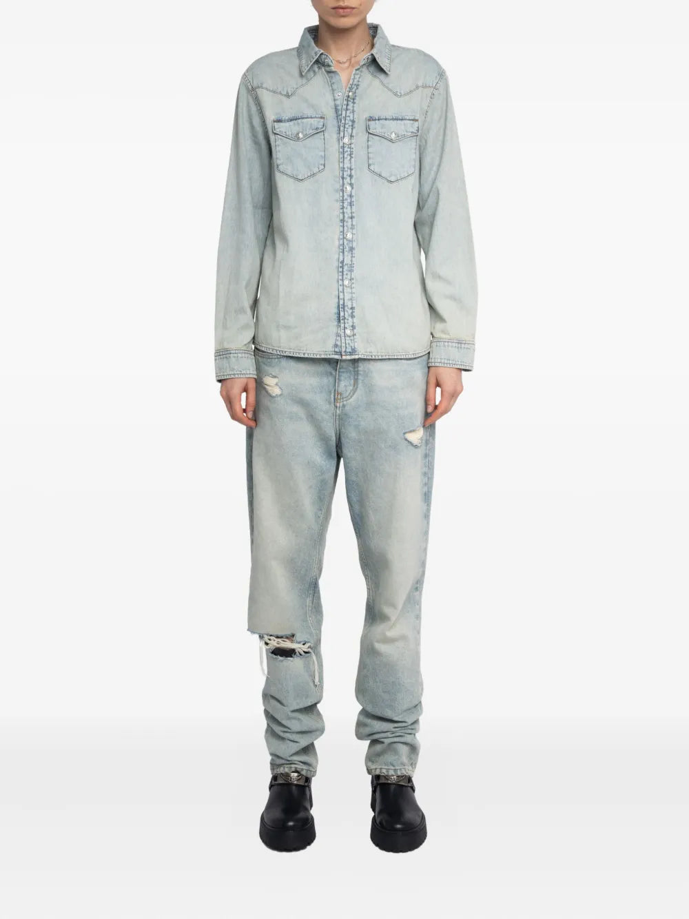 Saby denim shirt, light blue