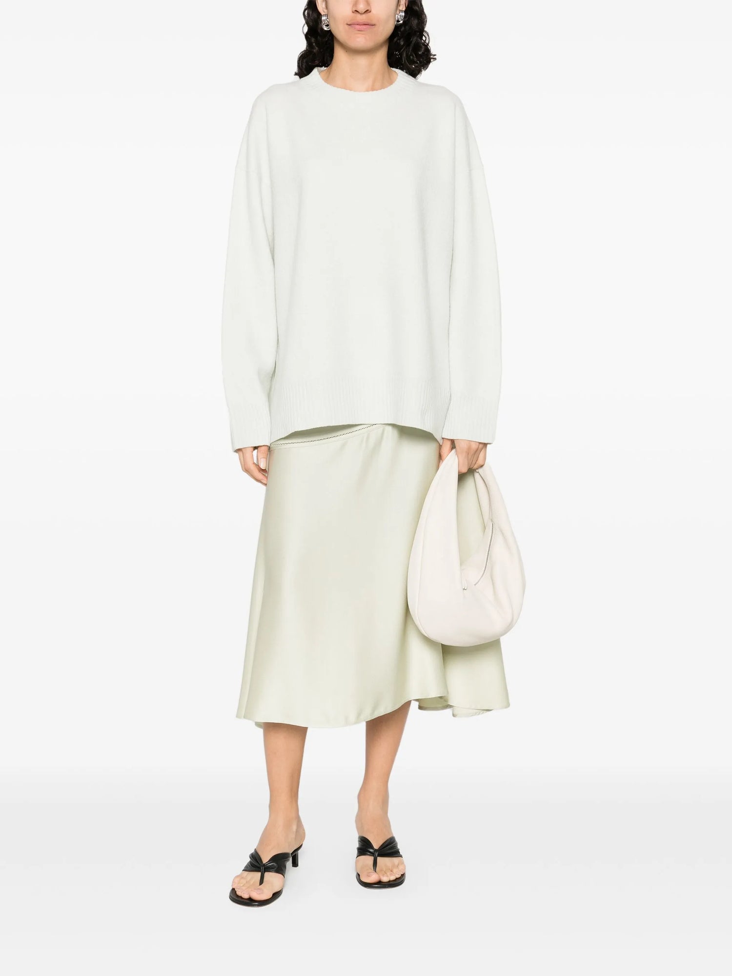 Round Neck Sweater, Mint Green
