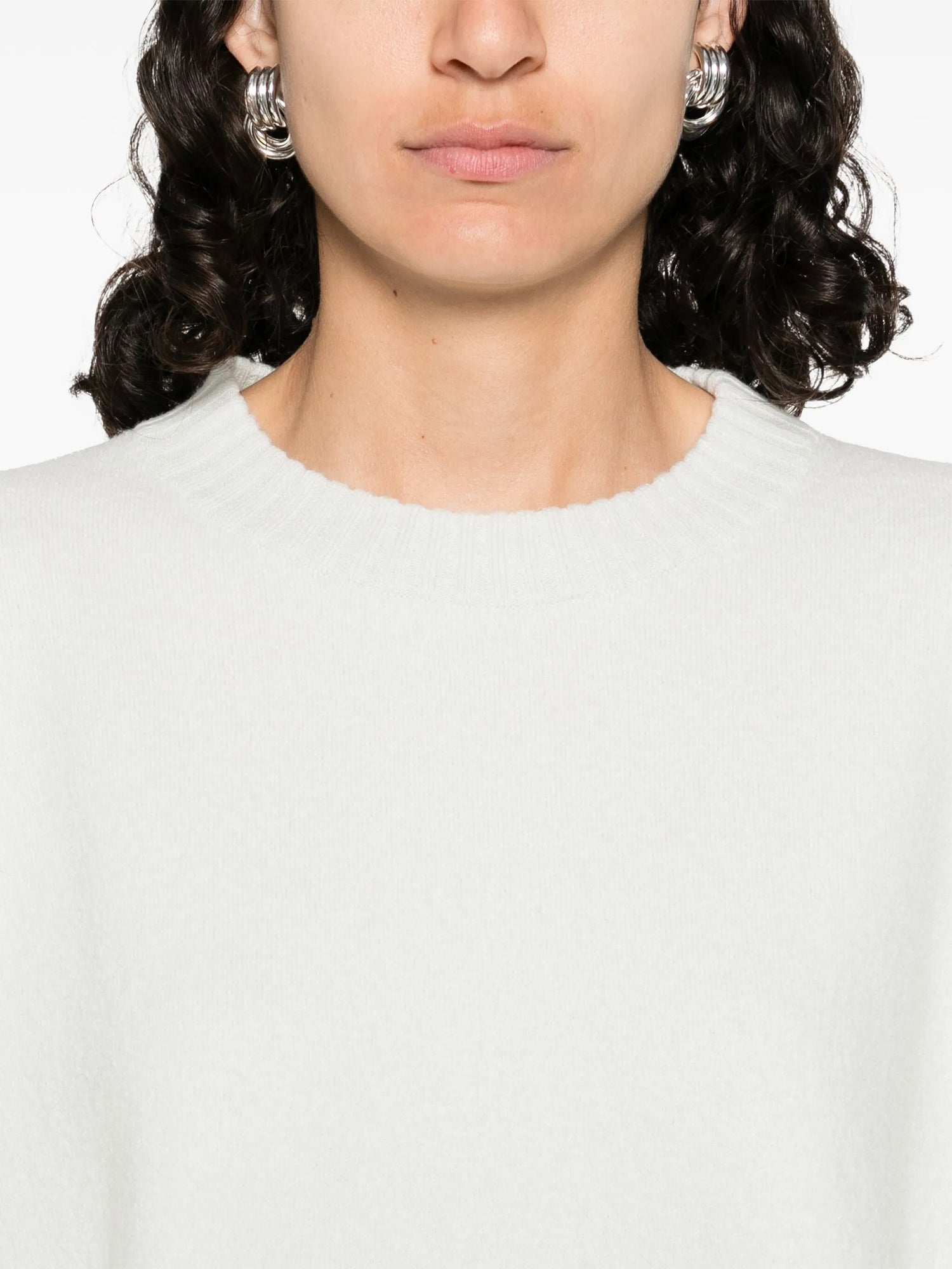 Round Neck Sweater, Mint Green