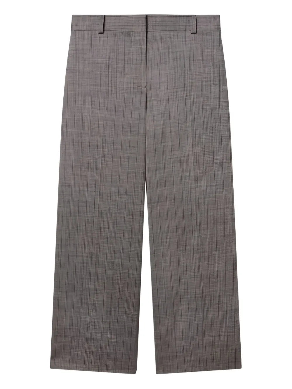 Pinstripe loose suit trousers, grey