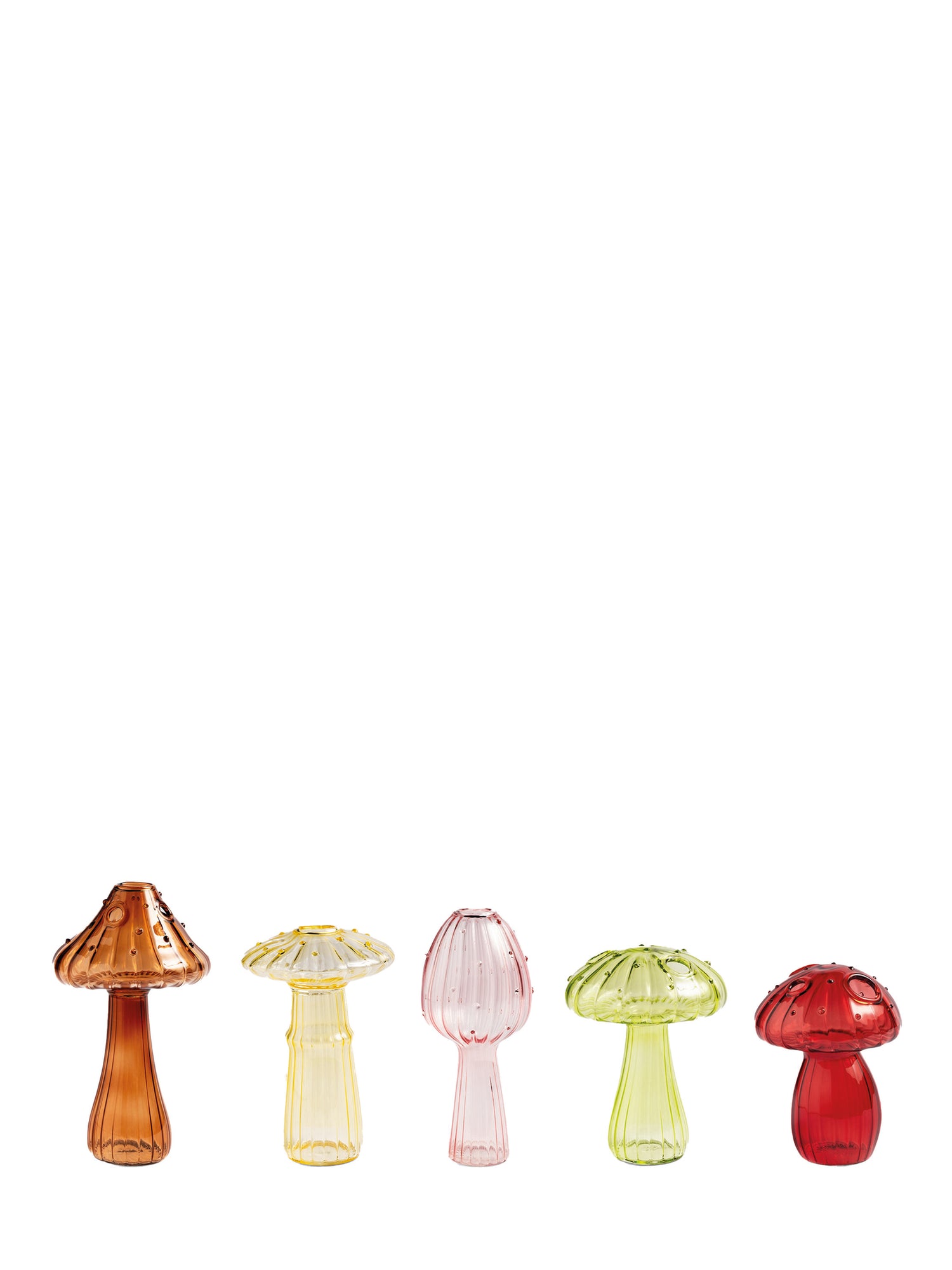 Vase mushroom single, red