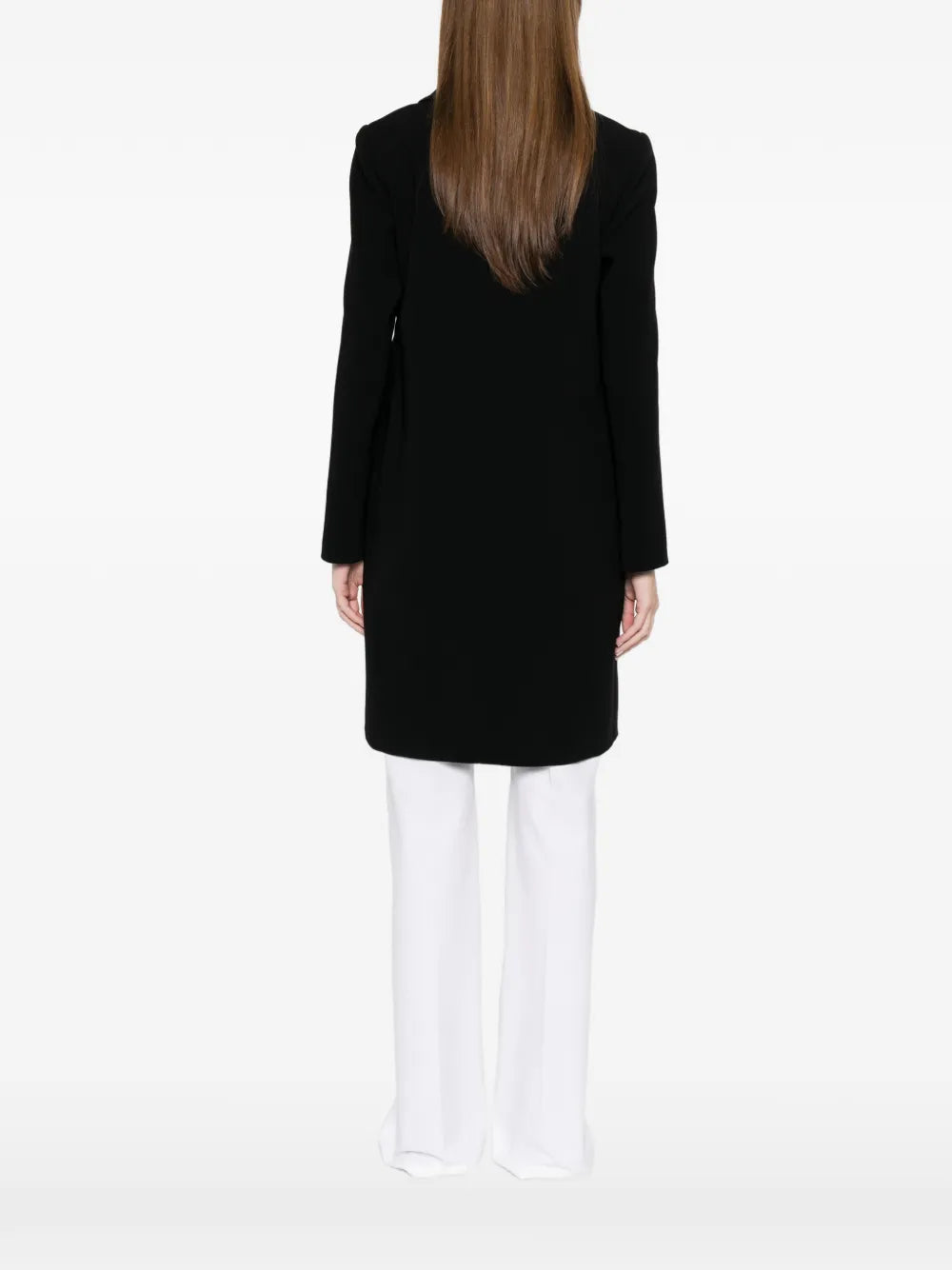 Tracconto tailored knee-lenght coat, black