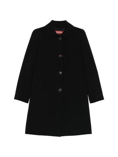 Tracconto tailored knee-lenght coat, black