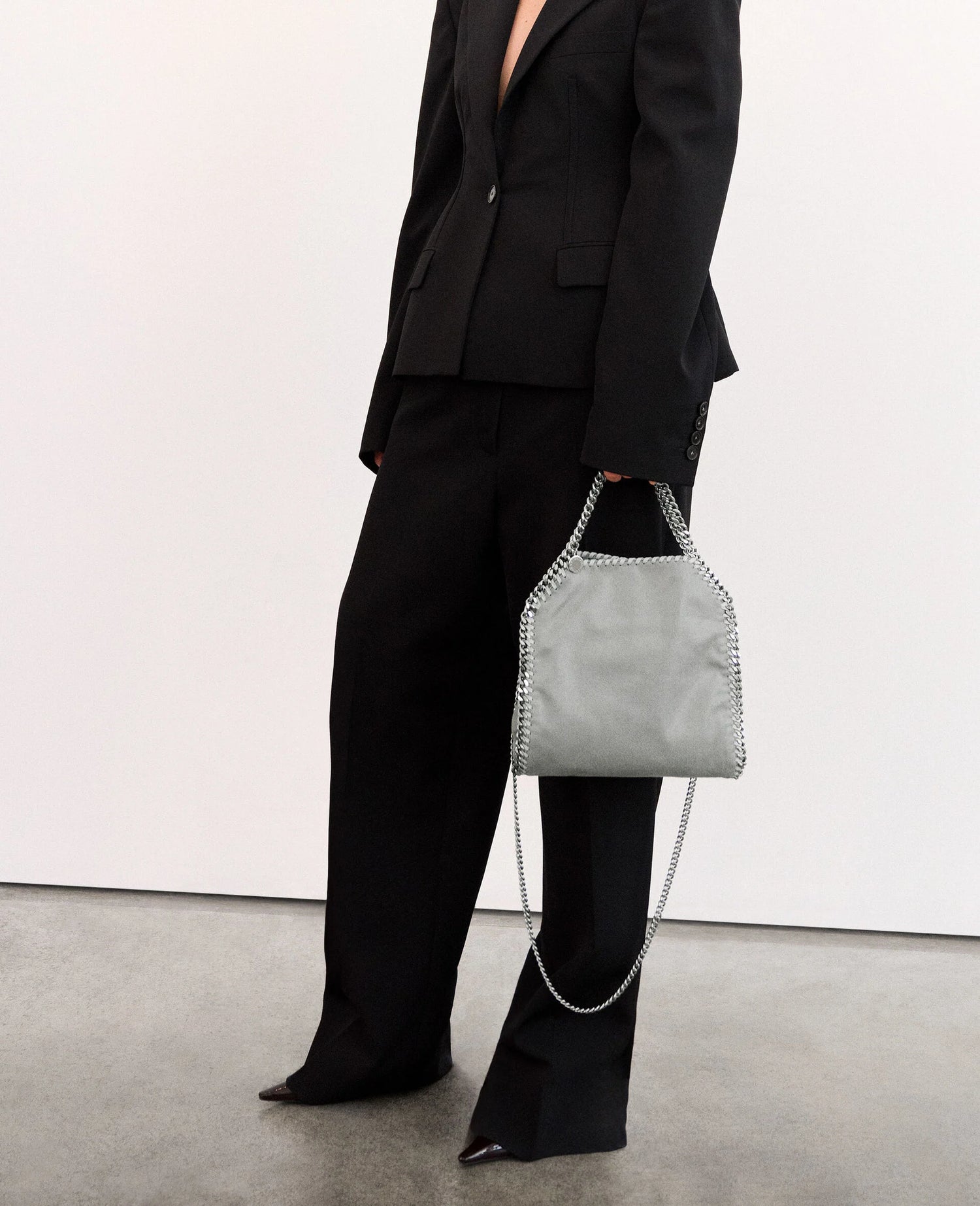 Falabella mini tote bag, grey