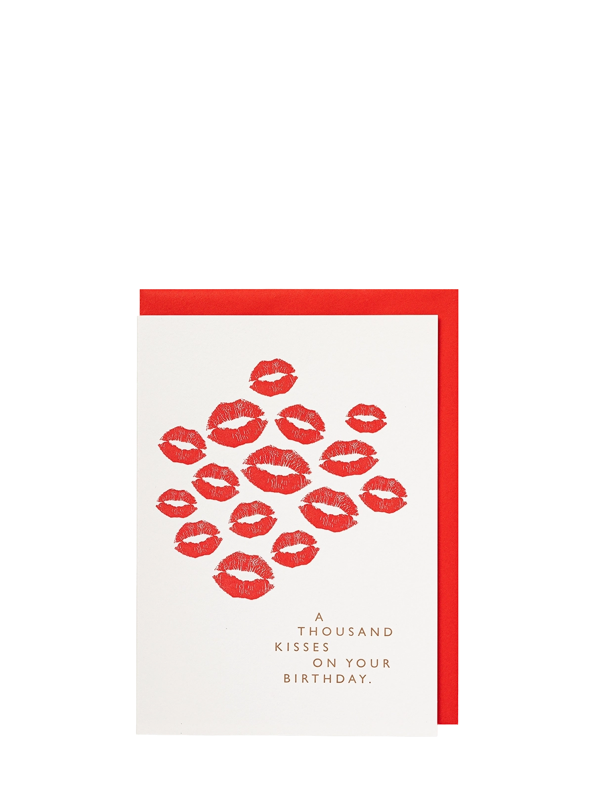 A Thousand Kisses love & friendship card