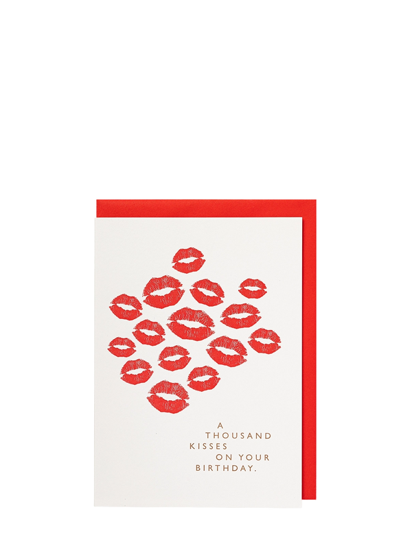 A Thousand Kisses large love & friendship card