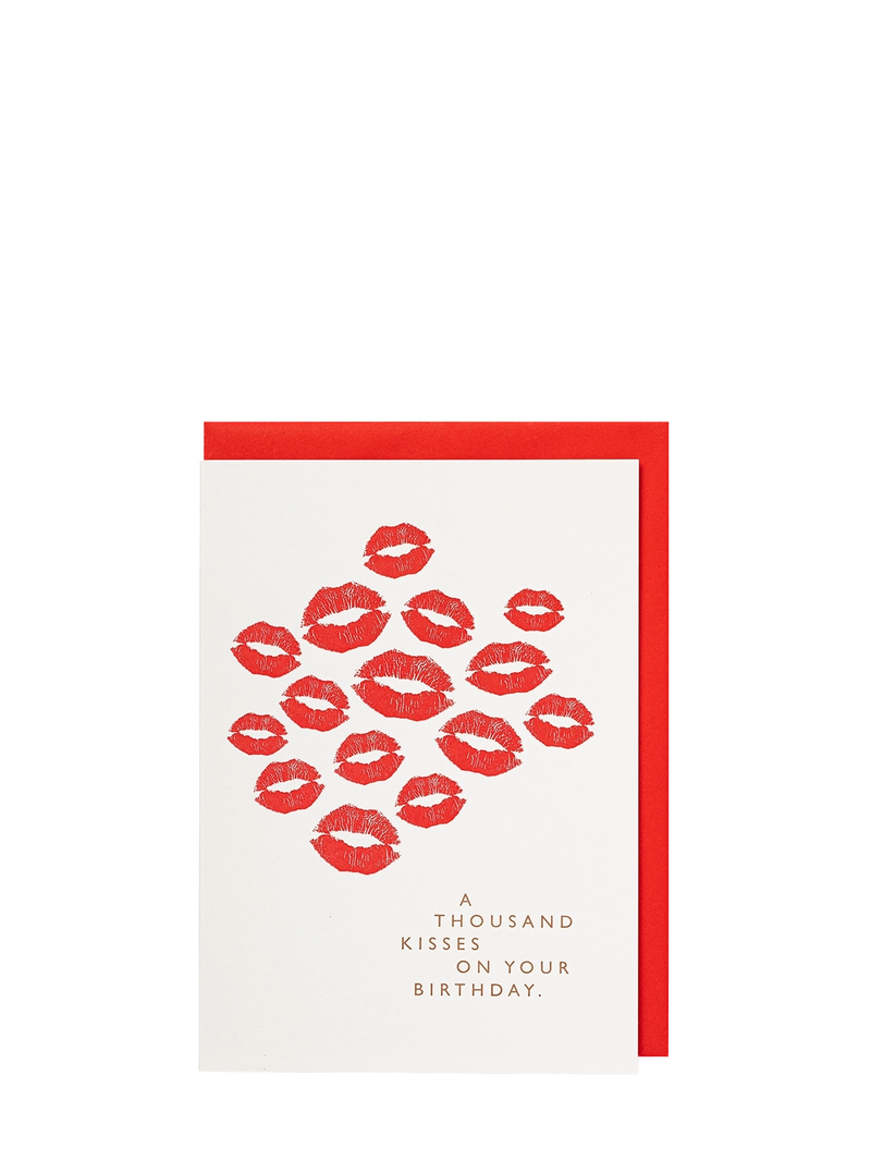 A Thousand Kisses large love & friendship card