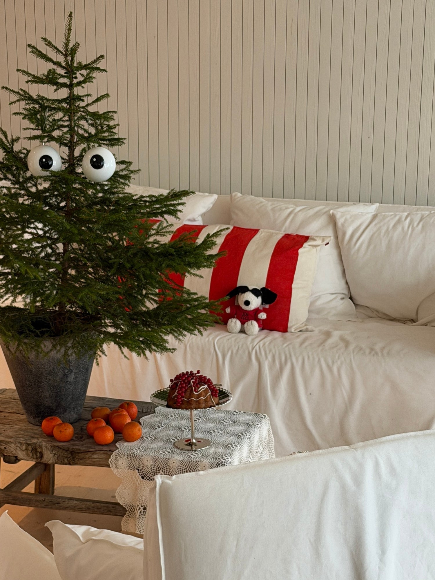 Carol glass bauble, set of 2 ornaments