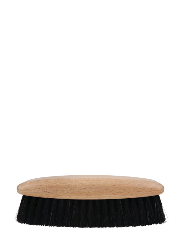 Premium shoe shine brush, black horsehair (for darker shoe creams)