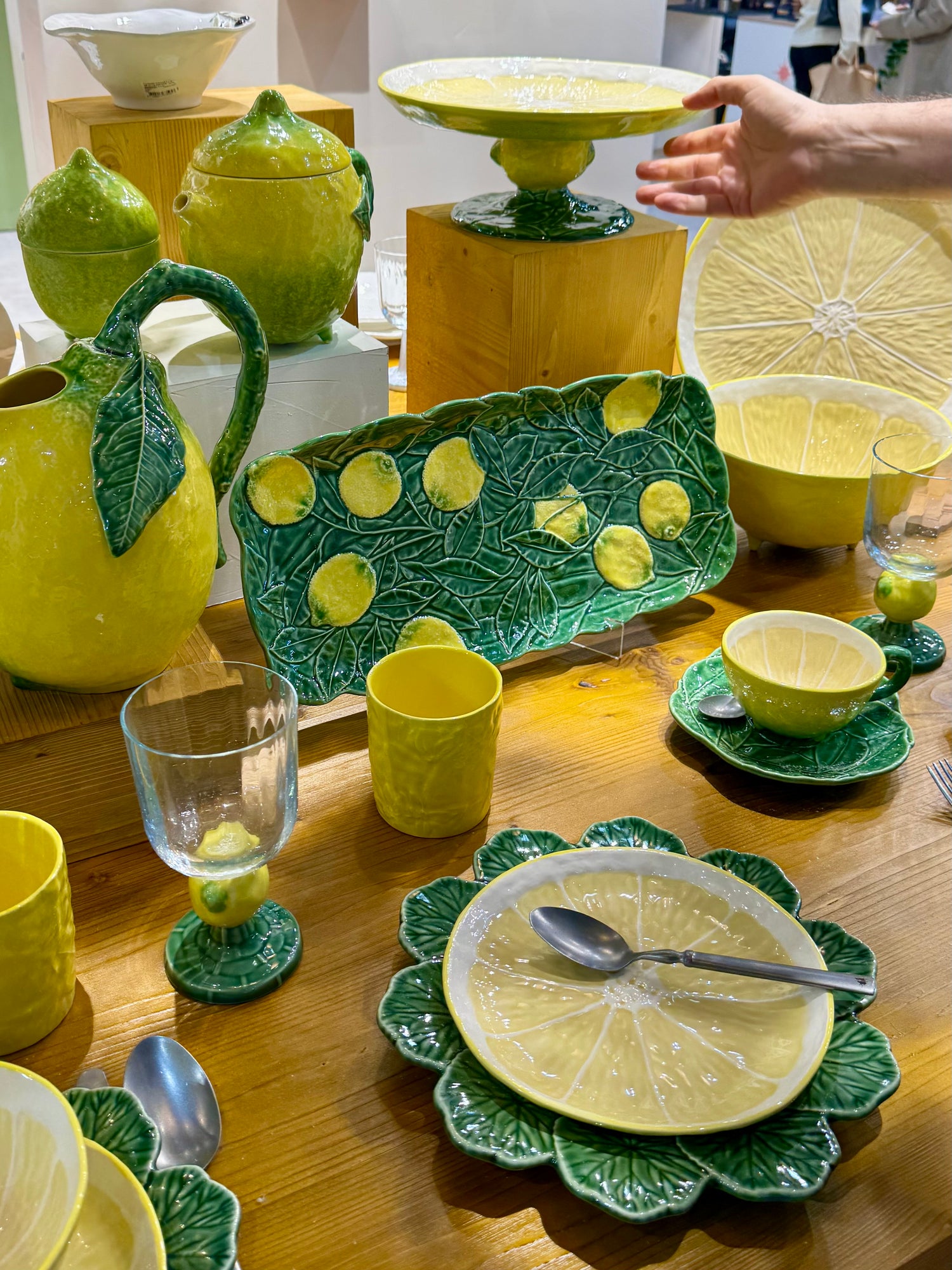 Lemon tea cup and saucer