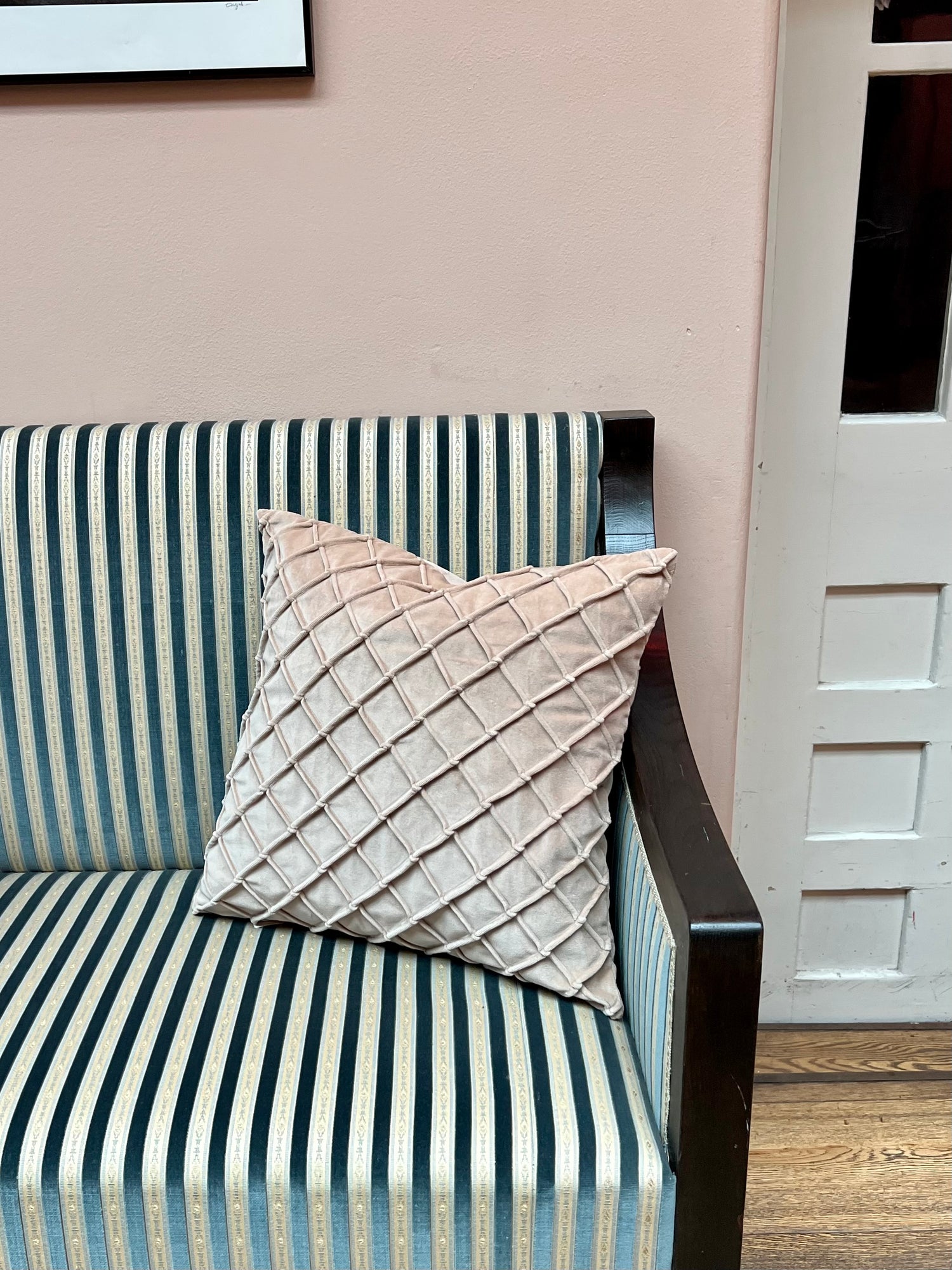 Deva Velvet Cushion Cover (50x50cm), Tan