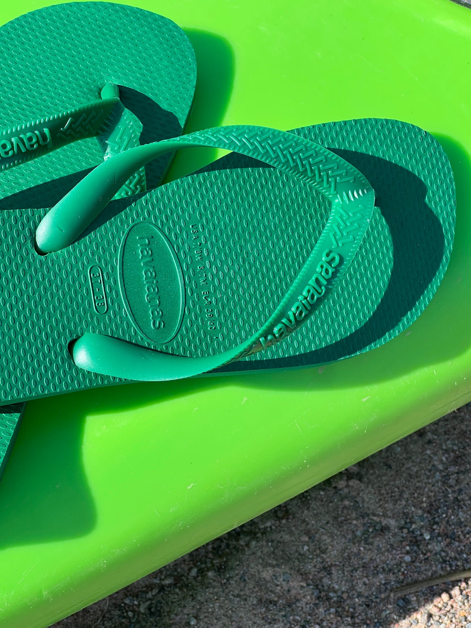 Top flip-flops, green