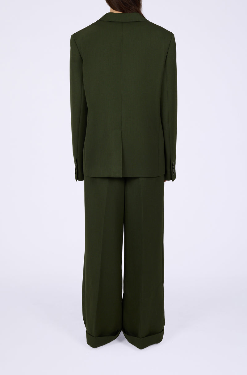 Single Wool Twill Blazer