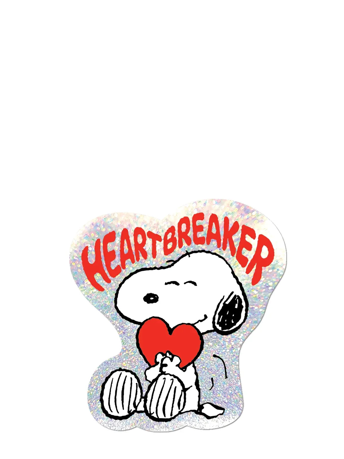 Heartbreaker by Snoopy die cut sticker
