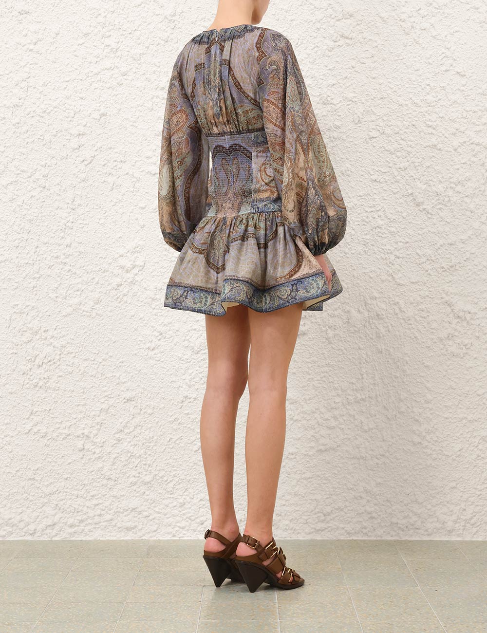 Wanderlust Mini Dress, tapestry blue multi