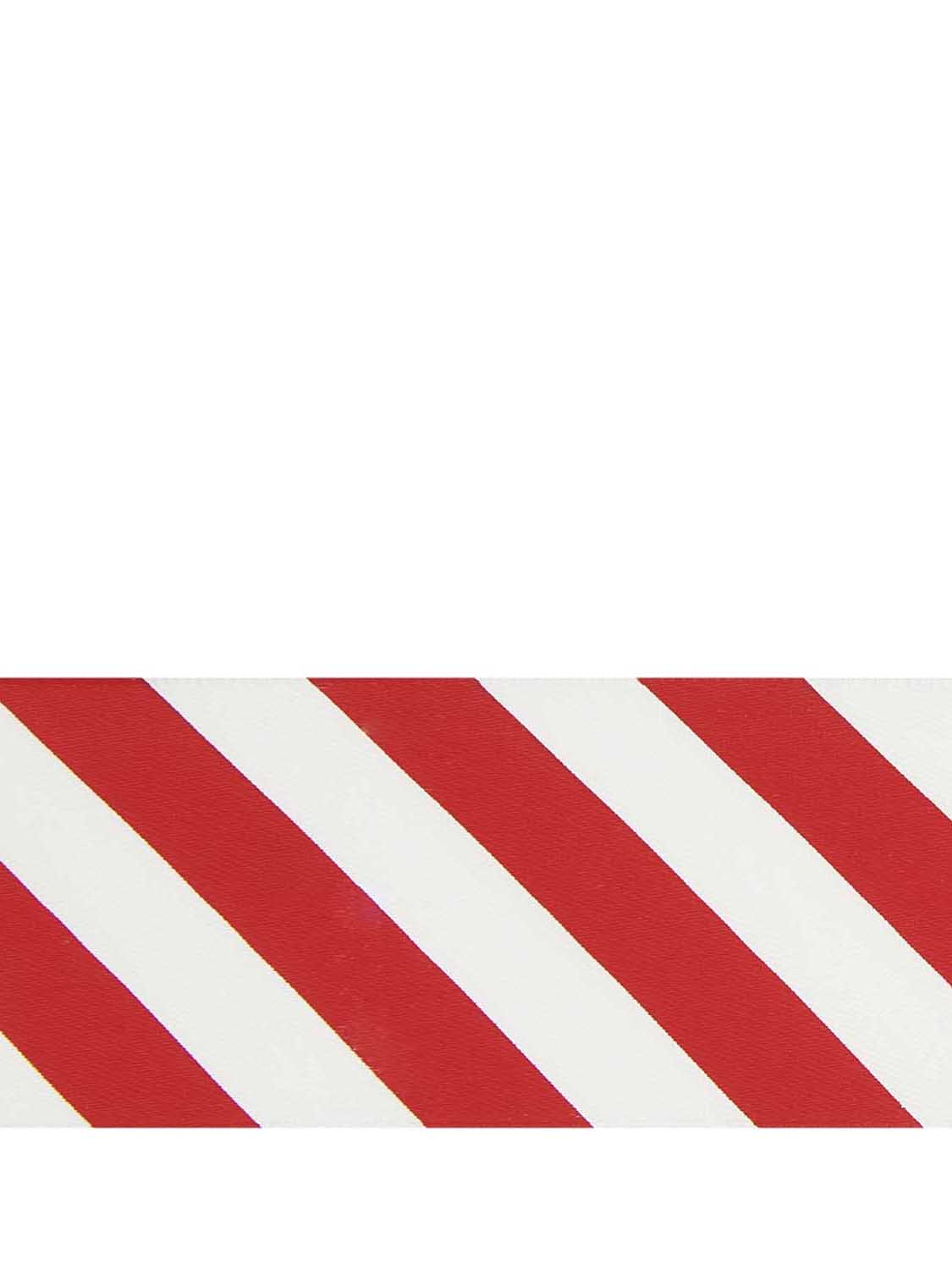 Shiny ribbon stripes, red/white, extra wide
