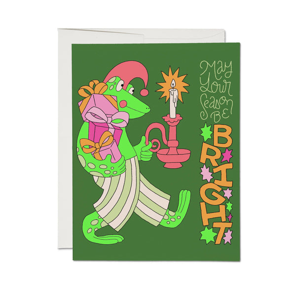 Frog Christmas card