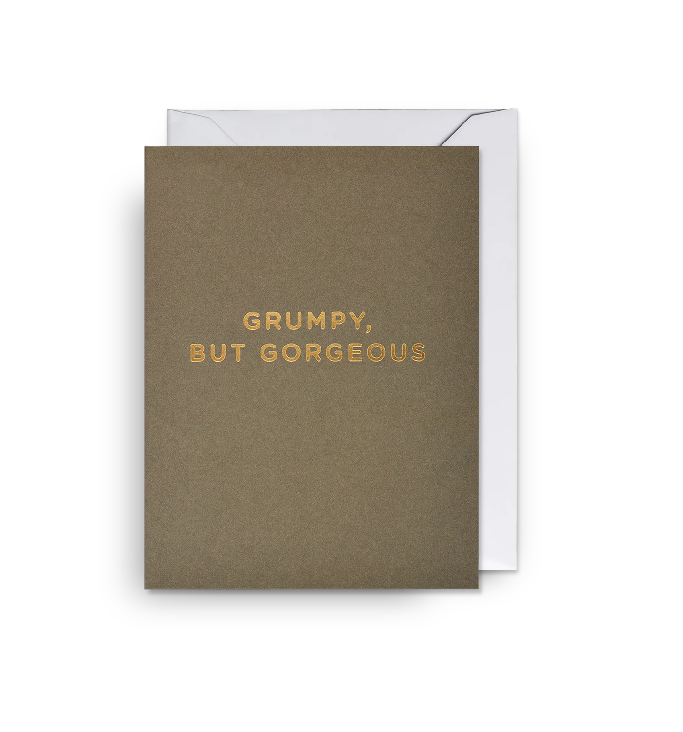 Grumpy but gorgeous, mini love & friendship card