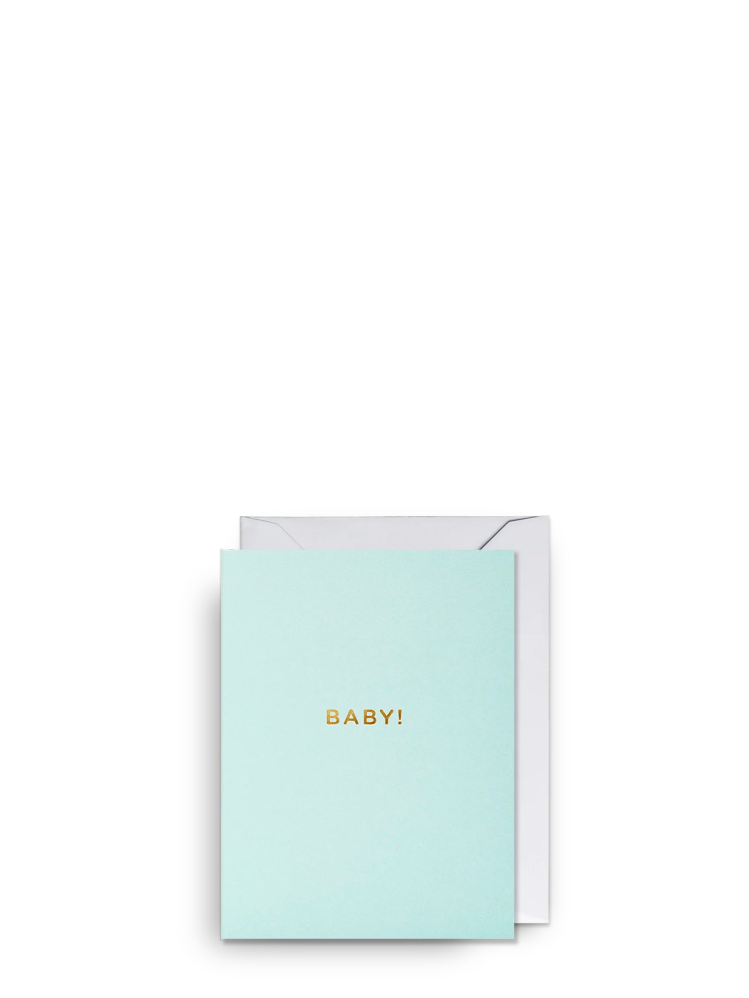Baby mint, mini new baby card
