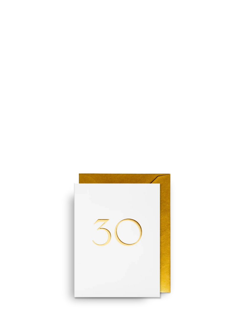 30 birthday mini card by Trafalgar Milestone