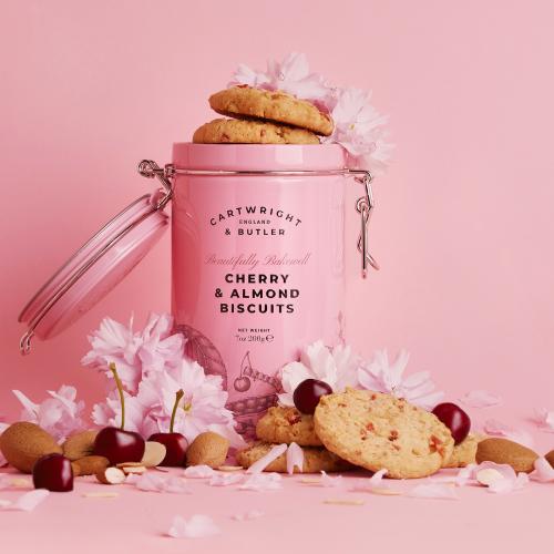 Pink Biscuit Tin Cherry & Almond (200g)