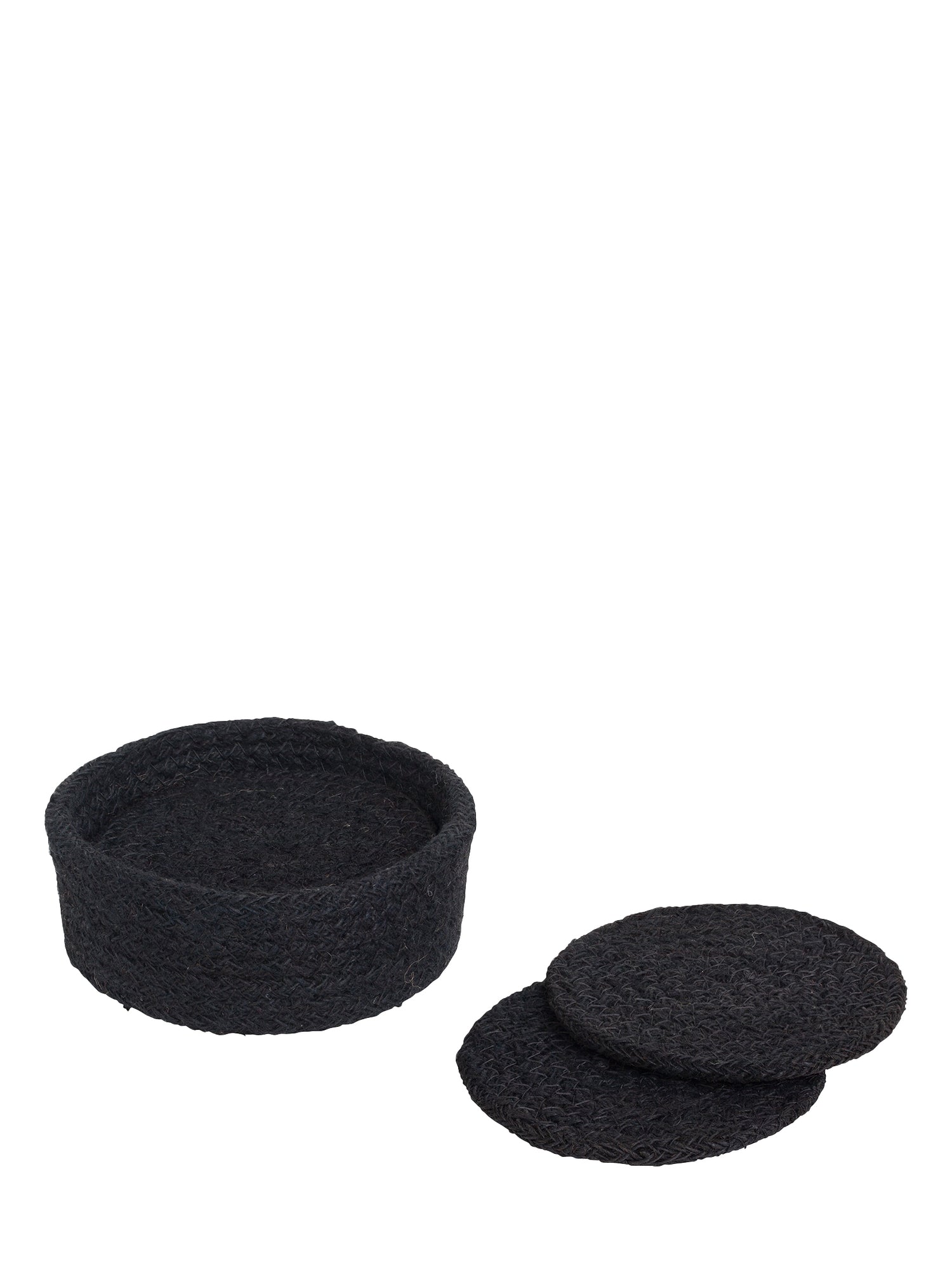 Coaster set Ella, black (set of 6 pcs)