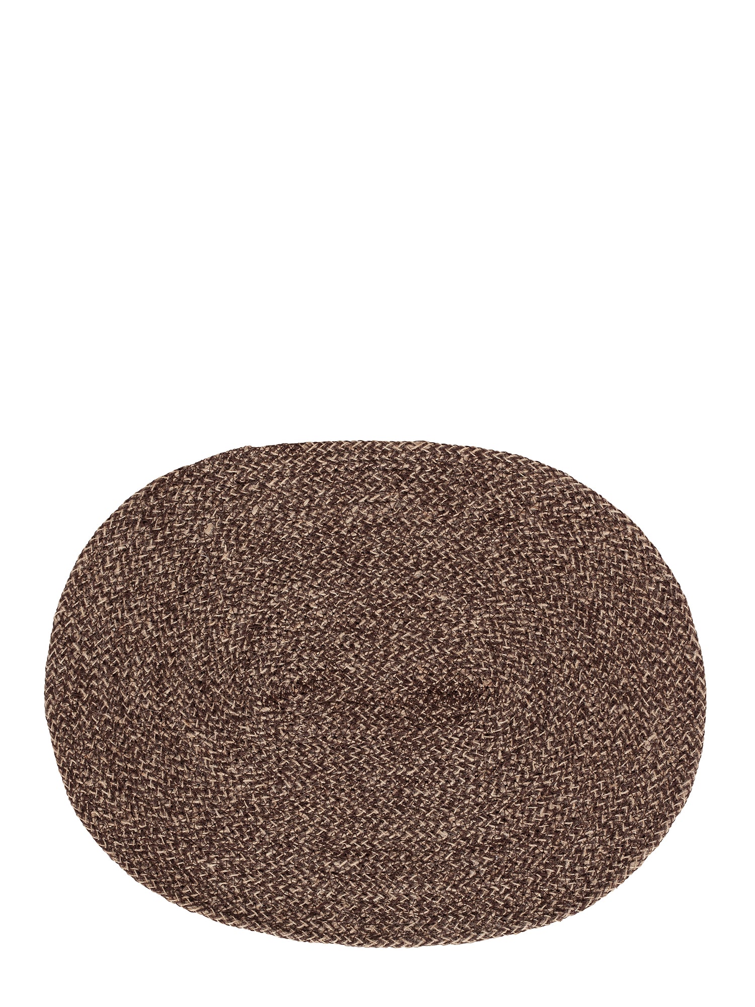 Oval placemat Ella, brown-natural
