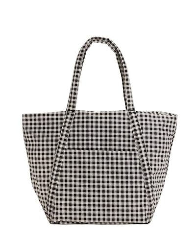 Cloud bag, black & cream gingham