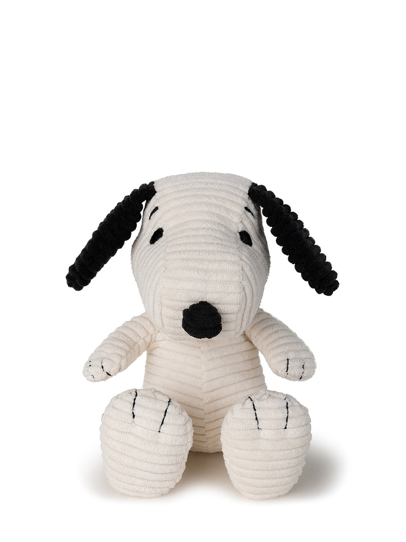 Small Snoopy ECO corduroy soft toy, cream (19 cm)