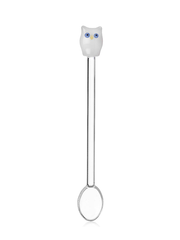 Snow owl glass spoon, Animal farm collection