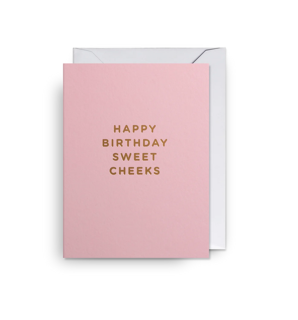 Happy birthday sweet cheeks mini birthday mini card