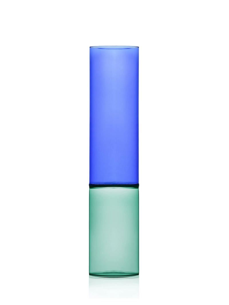 Bamboo Grove duotone medium vase, green/blue (30 cm)