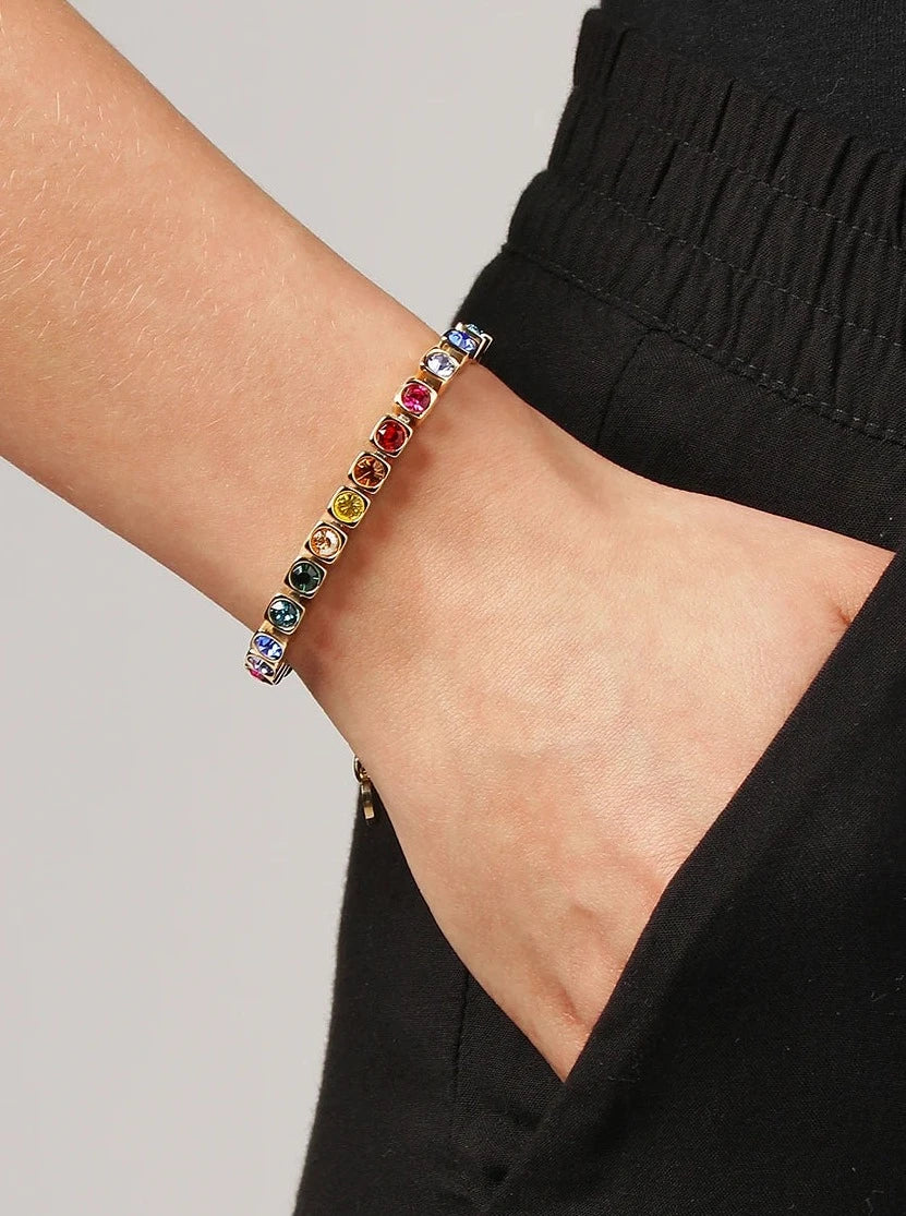 CORY rainbow bracelet, gold-multicolour