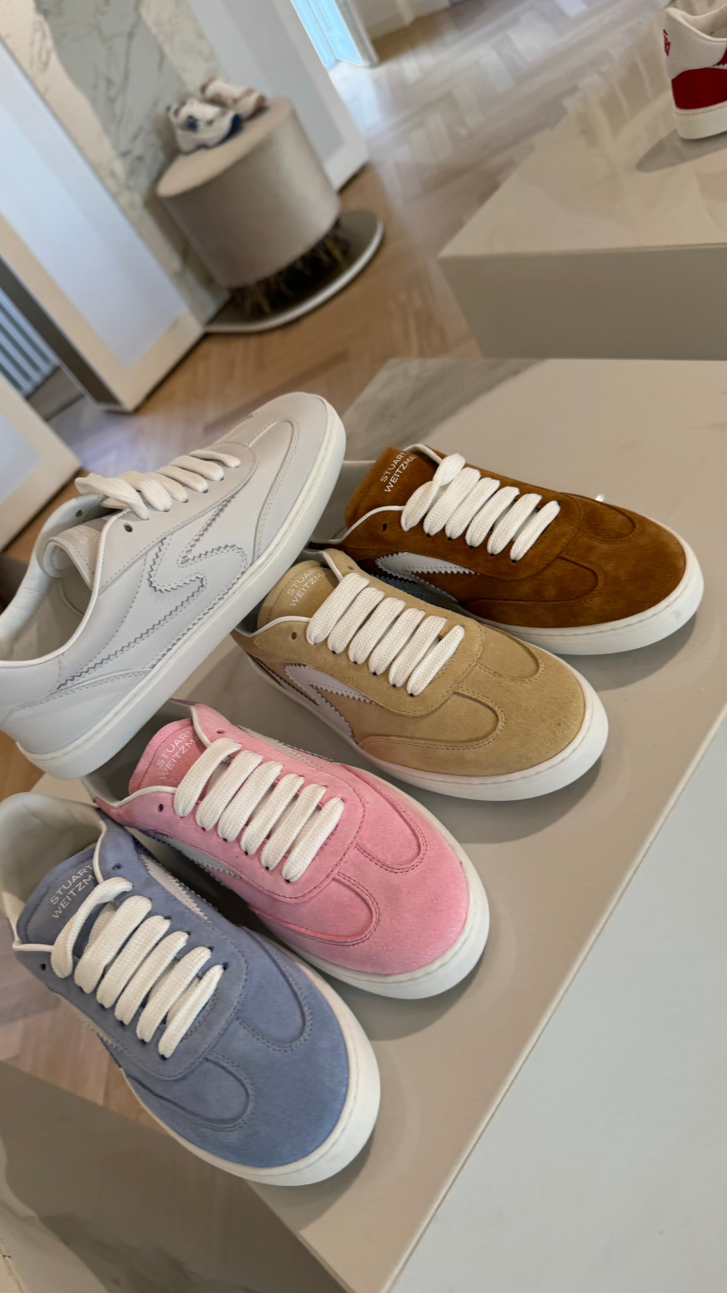 SW runaround sneaker, blue cielo - white