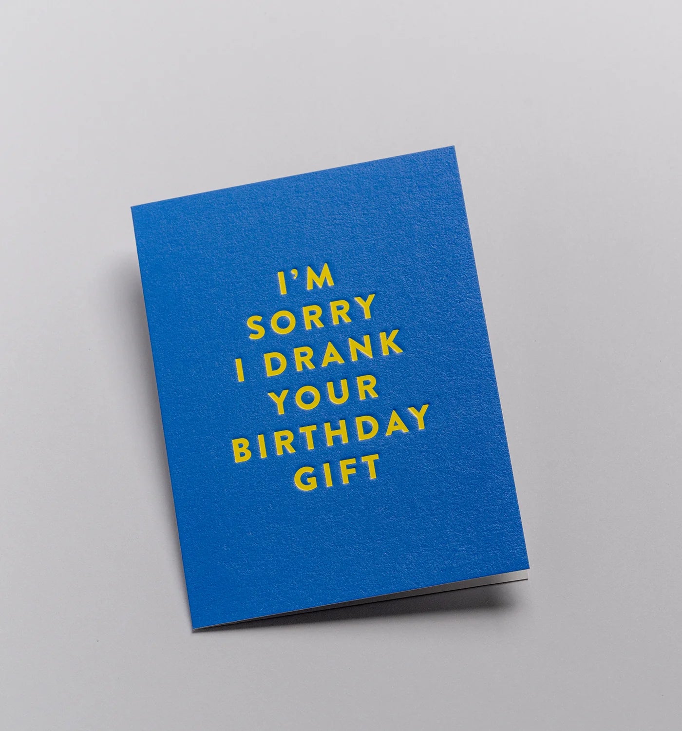 Drank your gift, mini birthday card