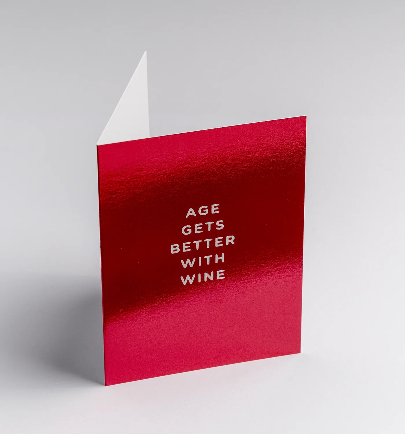 Age Gets Better with Wine, mini birthday card